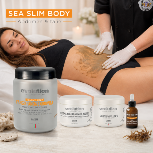 Pachet profesional Sea Slim Body Evolution by GUAM pentru abdomen și talie