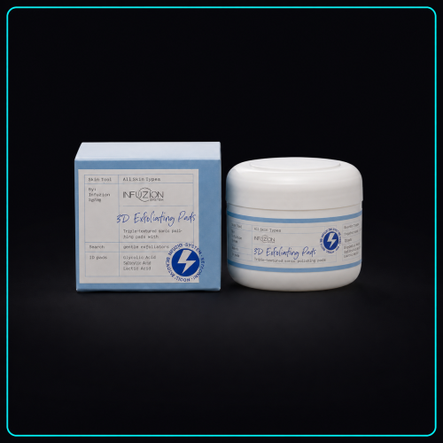 Paduri exfoliante SkinPlan 3D Exfoliating Padz cu acizi AHA pentru glow si textura pielii 40 buc