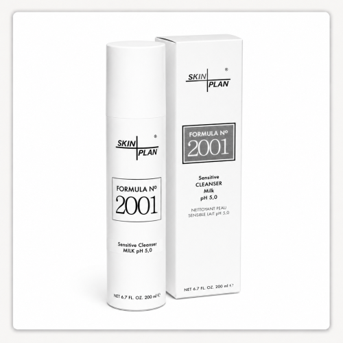 Lapte demachiant SkinPlan 2001 pentru ten sensibil ochi si fata cu ulei de avocado 200ml