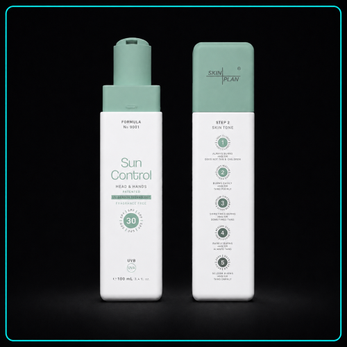 Cremă SkinPlan SunControl cu protecție solară senzor UV si ingrediente hidratante pentru piele sensibilă